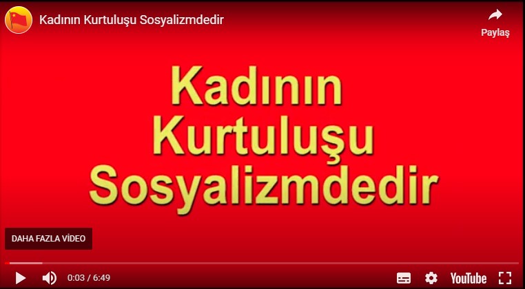 Kadının Kurtuluşu Sosyalizmdedir