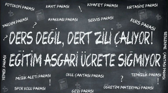 Okul Başlıyor, Halkım Uyan, Çocuk Uyan!  Ders Zili Değil Dert Zili Yine Çalacak Olan!